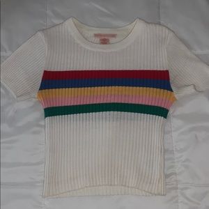 urban outfitters cropped sweater tee